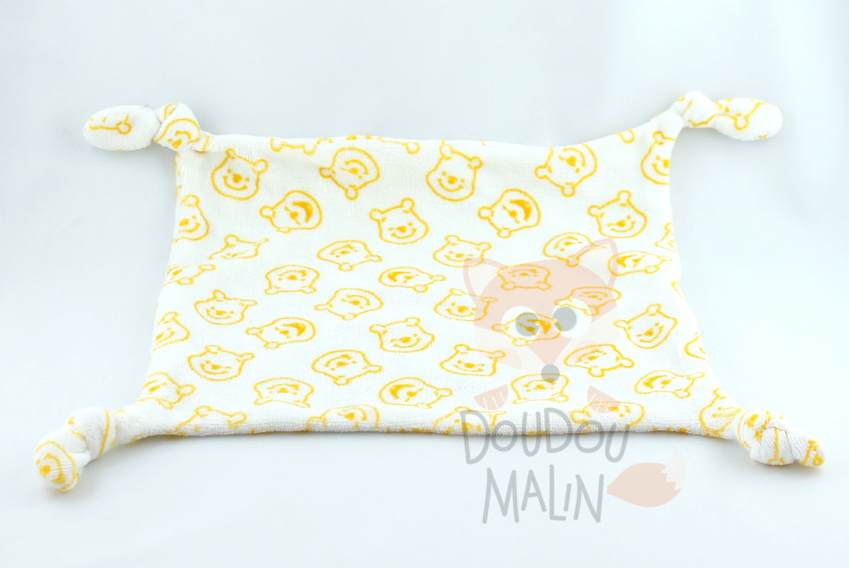  baby comforter winnie pooh yellow head 